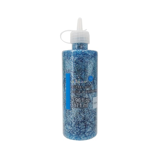 12 Pack: 3.96oz. Light Blue Pearlized Glitter Glue by Creatology&#x2122;